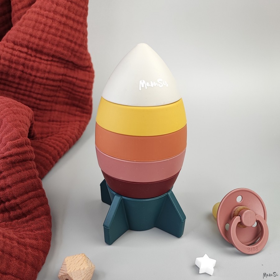 Пирамидка ракета | Mam-si.ru - силиконовые бусы, грызунки, слингобусы