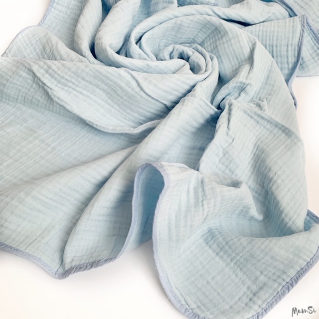 Плед-одеяло из муслина  Голубой | Mam-si.ru - силиконовые бусы, грызунки, слингобусы